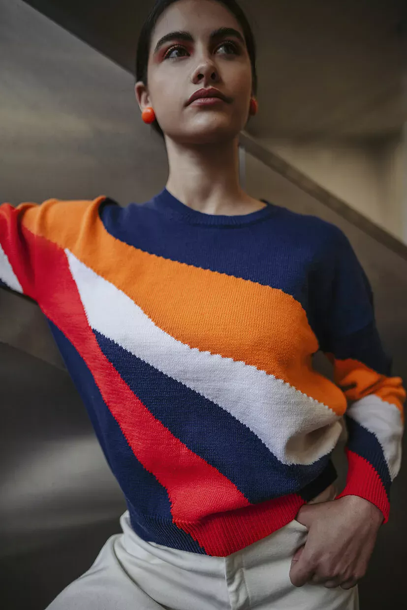 pull pour femme multicolore
