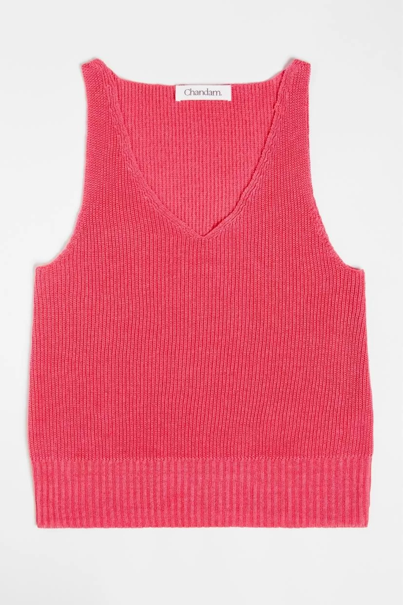debardeur-lin-rose-femme-made-in-France-Master-of-Linen-col-V-cotes-perlees