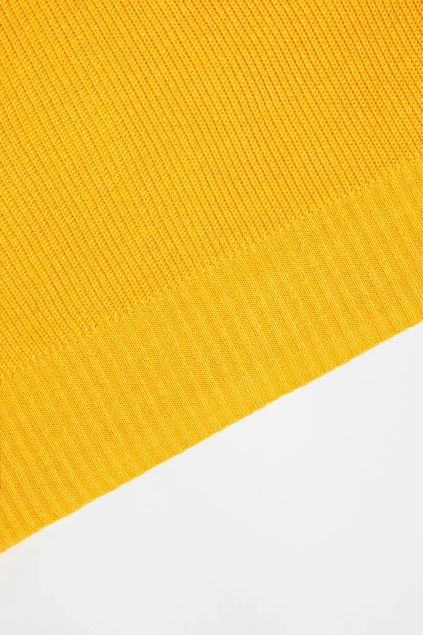top-en-lin-jaune-soleil-femme-made-in-France-master-of-linen-col-rond-cotes-perlees